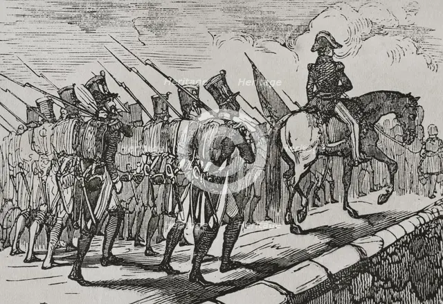 Departure of French troops from Spain, late 18th-early 19th century, (1851).  Creator: Unknown.