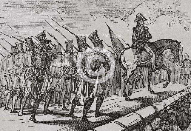 Departure of French troops from Spain, late 18th-early 19th century, (1851).  Creator: Unknown.