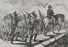 Departure of French troops from Spain, late 18th-early 19th century, (1851). Creator: Unknown
