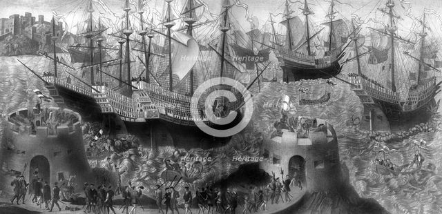 Departure of Henry VIII from Dover, May 1520, (1902). Artist: Unknown