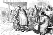 Departure of Irish emigrants, 1881. Creator: Unknown