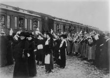 Departure of "Landsturm", between c1914 and c1915. Creator: Bain News Service