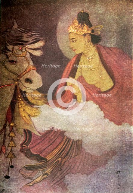'Departure of Prince Siddhartha', 1920. Creator: Unknown.