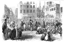 Departure of Prisoners from the Abbaye, at Paris, 1850. Creator: Unknown