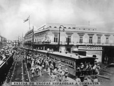 Departure of Spanish troops, (1870s), 1920s