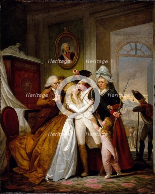 Departure of the volunteer, around 1793. Creator: Unknown.