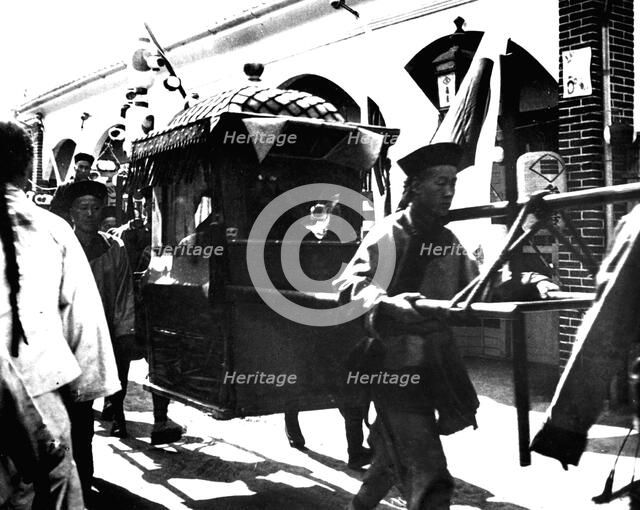 Departure of the Emperor of Japan, Korea, 1900. Artist: Unknown