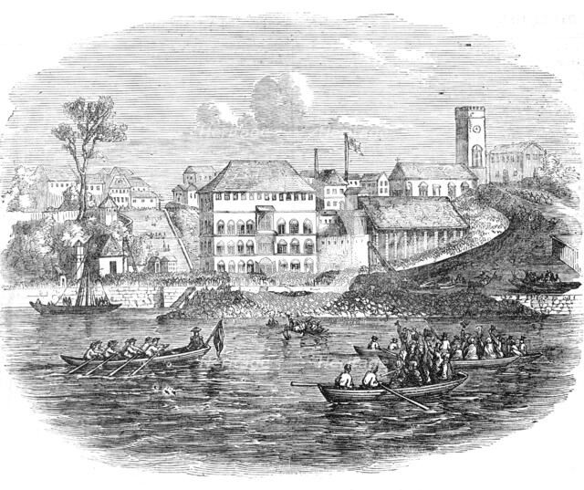 Departure of the Ex-Governor from Freetown, Sierra Leone, 1854. Creator: Unknown.