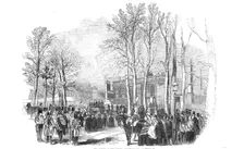 Departure of the funeral procession, on Tuesday, December 1844. Creator: Unknown