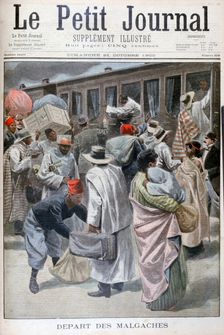 Departure of the Madagascans, Universal Exhibition of 1900, Paris, 1900
