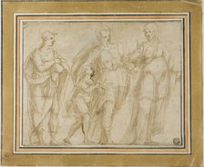 Departure of Tobit (recto), n.d. Creator: Unknown
