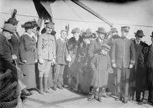 Departure of U.S.S. Jason: between c1914 and c1915. Creator: Bain News Service