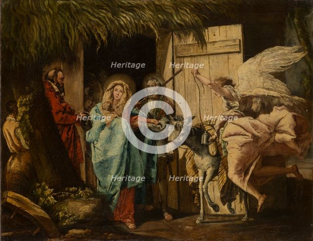 Departure for the Flight into Egypt, 1701-1800.  Creator: German (Franconian?) Master around 1750.