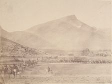 [Departure for the huntTomb of Khan of Khiva], 1840s-60s. Creator: Possibly by Luigi Pesce
