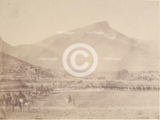 [Departure for the huntTomb of Khan of Khiva], 1840s-60s. Creator: Possibly by Luigi Pesce.