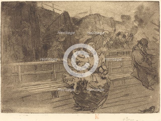 Departure for Greenwich (Depart pour Greenwich), 1891. Creator: Auguste Lepere.
