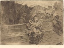 Departure for Greenwich (Depart pour Greenwich), 1891. Creator: Auguste Lepere