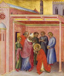 Departure from Bishop Julian, c1390. Creator: Martino di Bartolomeo di Biagio