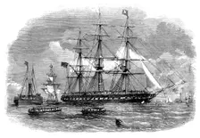 Departure from Gravesend of Troops for India, 1858. Creator: Unknown