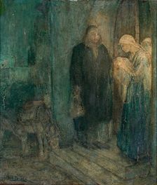 Departure into Egypt (At the Inn). Creator: Henry Ossawa Tanner