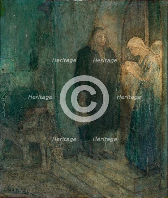 Departure into Egypt (At the Inn). Creator: Henry Ossawa Tanner.