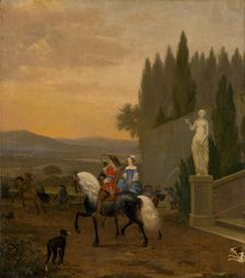 Departure to the Hunt, 1674. Creator: Hendrick ten Oever