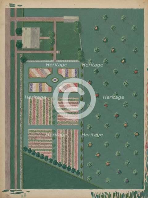 Depeyster Estate and Garden, c. 1936. Creator: Helen Miller.