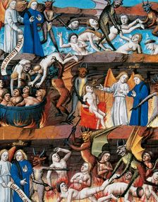 Depiction of hell, miniature, 1463. Creator: Unknown