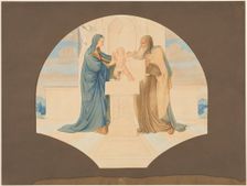 Depiction of Jesus in the Temple-Blessed are the pure in heart, 1837-1838. Creator: Eduard von Steinle