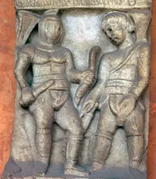 Depiction of Roman gladiators