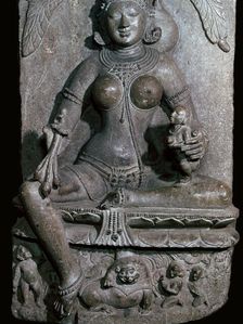 Depiction of the Jain mother-goddess Ambika, 11th century