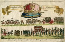 Depiction of the Royal Bohemian Crown: Presentation of the entry of the Royal Bohemian Crown, 1743. Creator: Anonymous