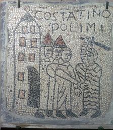 Depiction of the sack of Constantinople in the Fourth Crusade, 13th century