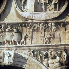Depiction of the siege of Verona on the Arch of Constantine, 4th century BC