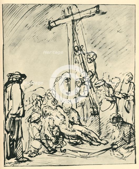 Deposition from the Cross, c1650?, (1943). Creator: Rembrandt Harmensz van Rijn.