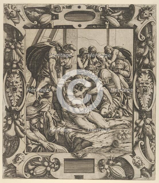 Deposition of the Cross, ca. 1544. Creator: Jean Mignon.