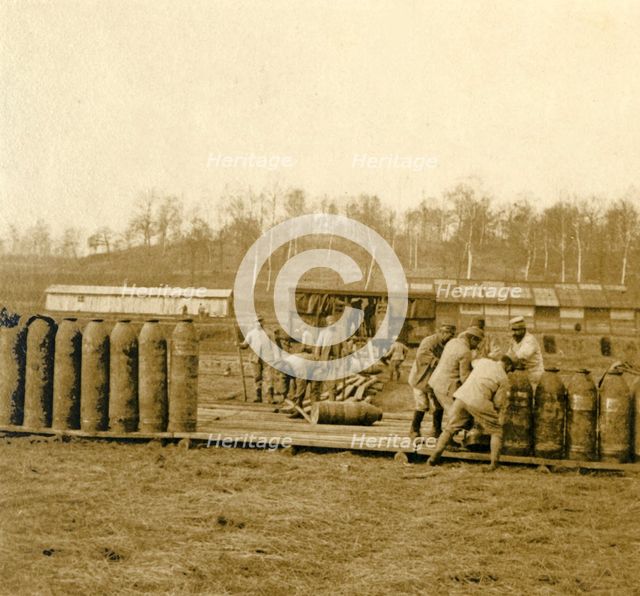 Depot for large shells, c1914-c1918. Artist: Unknown.