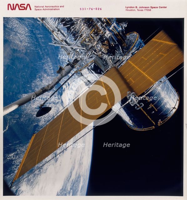 Deployment of the Hubble Space Telescope, 1990.  Creator: Unknown.