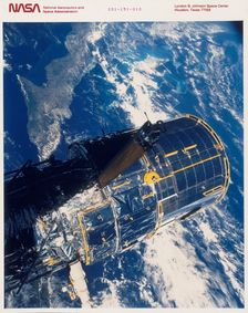 Deployment of the Hubble Space Telescope, 1990. Creator: Unknown