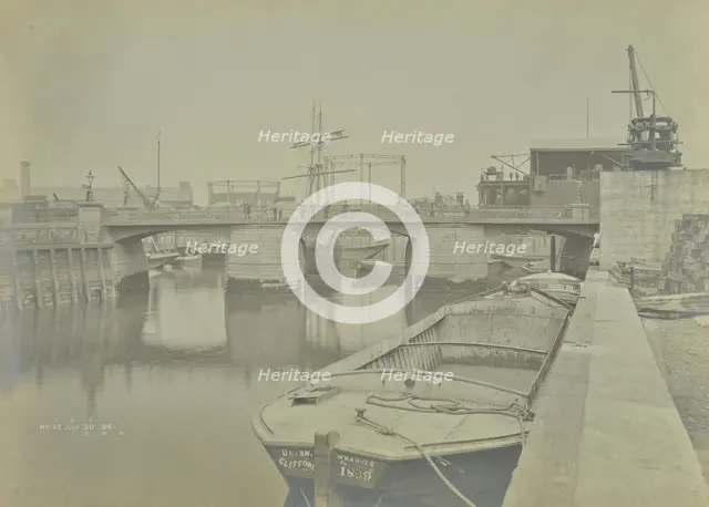 Deptford Creek Bridge, London, 1896. Artist: Unknown.