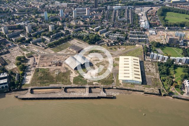 Deptford Dockyard and Olympia Convoys Wharf, Deptford, Greater London Authority, 2021. Creator: Damian Grady.