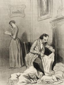 Depuis que Virginie a obtenu le septième accessit.., 1844. Creator: Honore Daumier