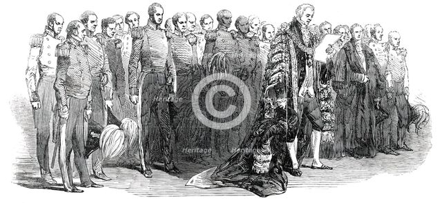 Deputation from the Court of Lieutenancy of the City of London, 1850. Creator: Unknown.