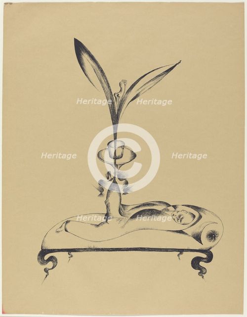 Der Männ mit dem Holzbein Träumt (The Man with the Wooden Leg Dreams), 1920. Creator: Heinrich Hoerle.