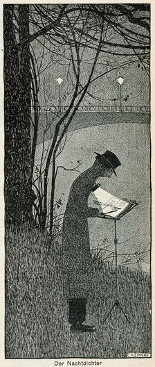 Der Nachtdichter ('The Night-Closer'), 1898. Creator: Walther Caspari