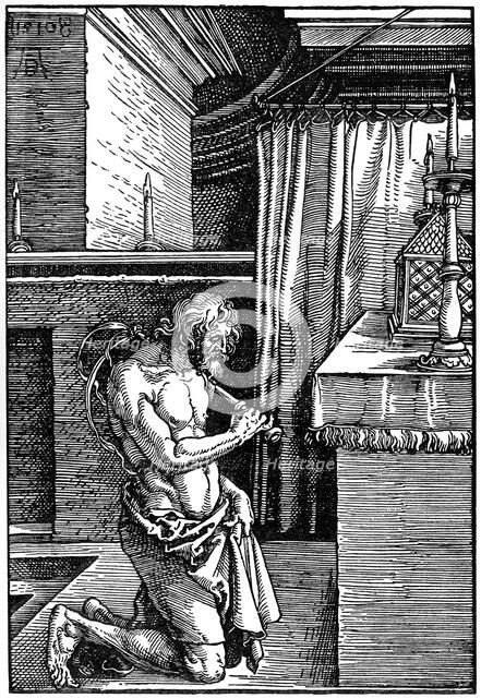'Der Bussende', 1510, (1936). Artist: Albrecht Dürer