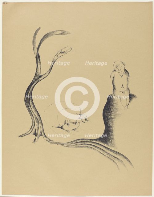 Der Baum der Sehnsucht (The Tree of Longing), 1920. Creator: Heinrich Hoerle.