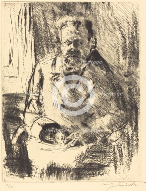 Der Dichter (The Poet), 1920. Creator: Lovis Corinth.