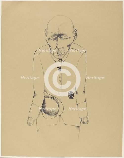 Der Erwerbslose (The Unemployed Man), 1920. Creator: Heinrich Hoerle.
