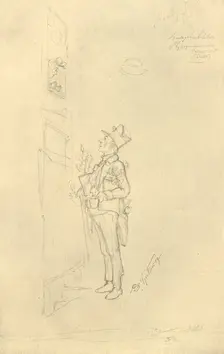 Der Gratulant mid-late 19th century, (c1924). Creator: Carl Spitzweg